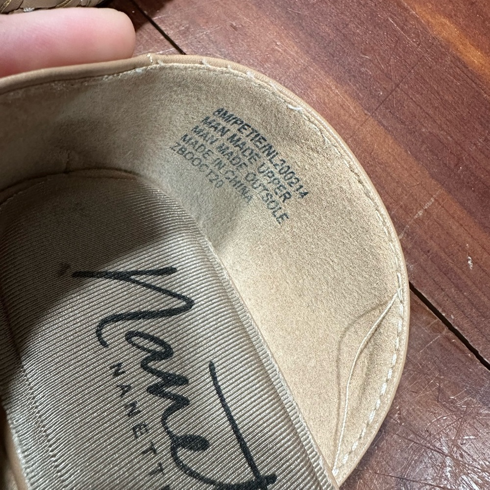 Women's Tan Woven Flats - Picture 11 of 12
